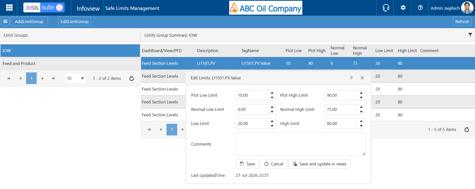 Safe Limits Management from Jaajitechnologies