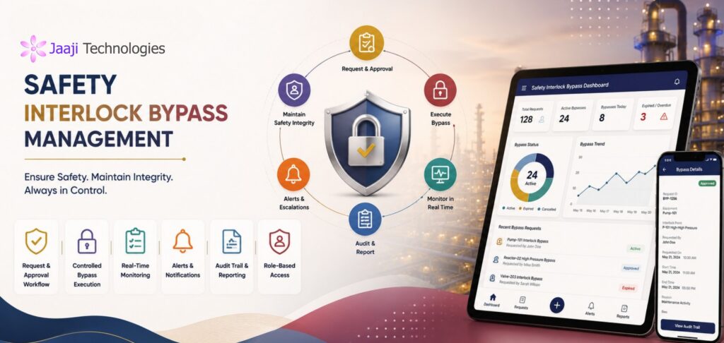 Safety interlock bypass management system from jaajitechnologies