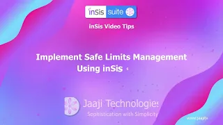 inSis Integrity Operating Window from Jaajitechnologies